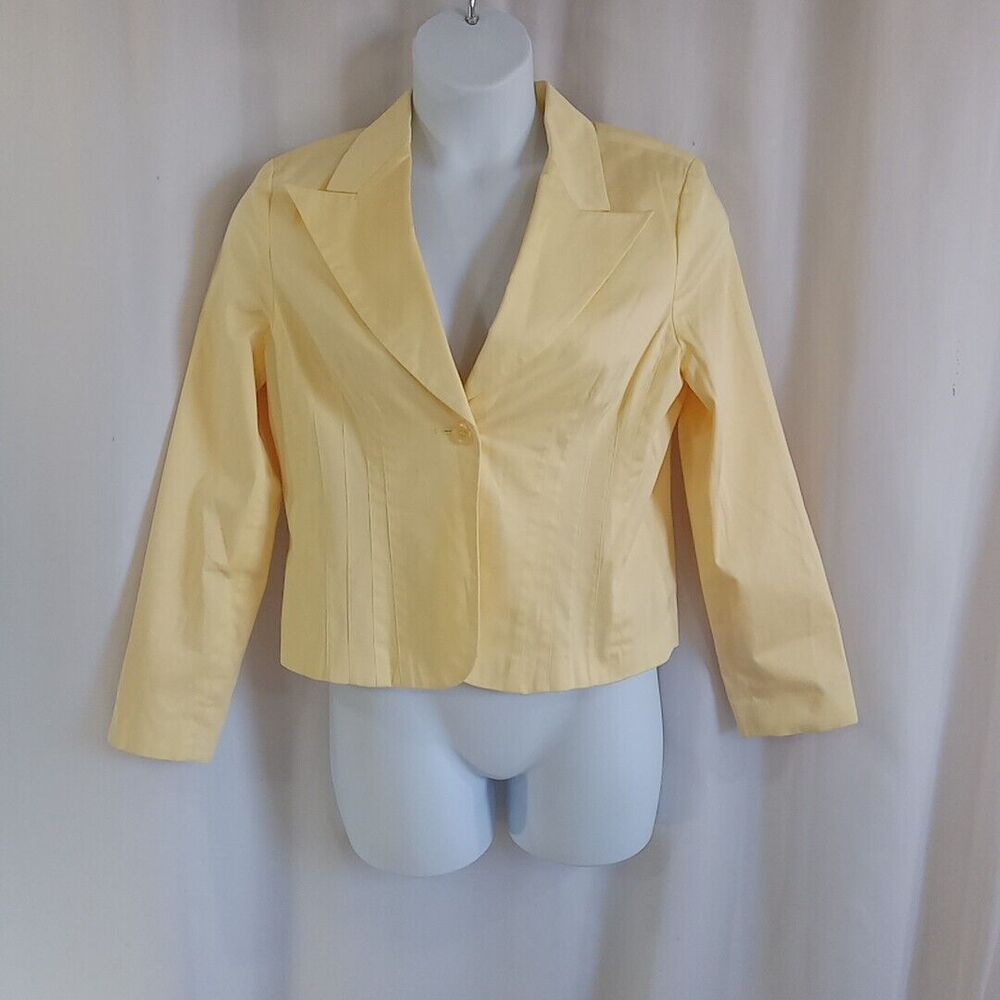 Giorgio Fiorlini Blazer Women's Size 14 Thin Shoulder Pads Lined